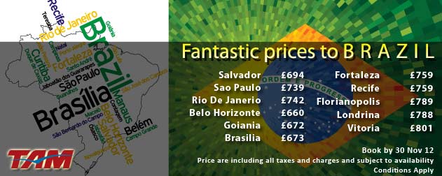 Book Cheap Flights to Brazil with Carlton Leisure