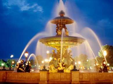 Fountain at the paris