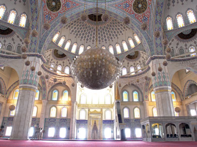 Inside of Kocatepe Mosque