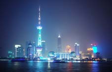 Night View of Shanghai with Pearl Tower